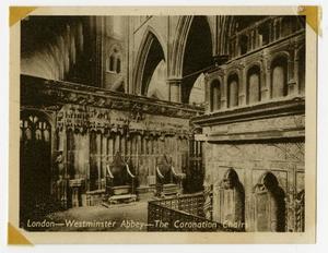 [Postcard of Westminster Abbey Interior]