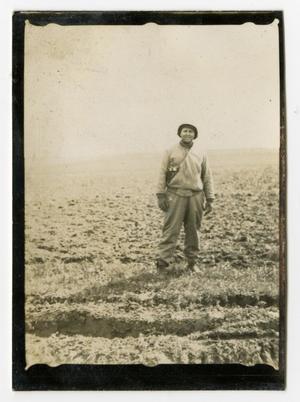 [Photograph of Edward Johnson in a Field]