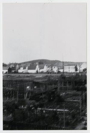Primary view of object titled '[Photograph of Vegetable Gardens and Homes]'.