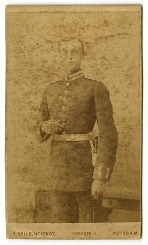Primary view of object titled '[H. J. Berndt in Military Uniform]'.
