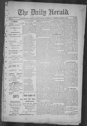 Primary view of object titled 'The Daily Herald (Brownsville, Tex.), Vol. 1, No. 231, Ed. 1, Wednesday, March 29, 1893'.