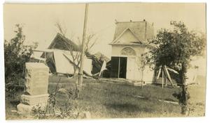 [Danevang Lutheran Church after 1945 Storm]