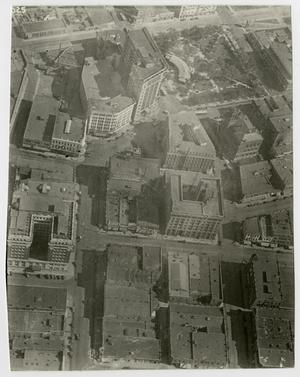 Primary view of object titled '[Aerial View of Anson Mills Building and the Surrounding Area in Downtown El Paso, Texas]'.