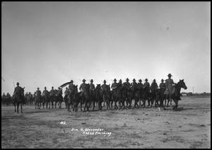 [Lines of Mounted U.S. Army Soldiers]