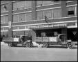 Photograph: [Francisco Villa Trucks Parked in Front of Lone Star Motor Company]