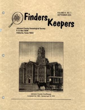 Finders Keepers, Volume 3, Number 3, September 2005