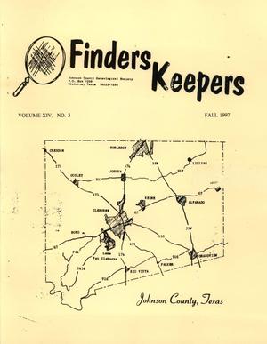 Finders Keepers, Volume 14, Number 3, Fall 1997