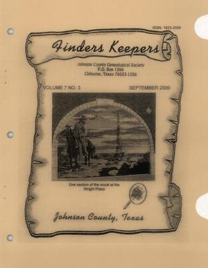 Primary view of object titled 'Finders Keepers, Volume 7, Number 3, September 2009'.