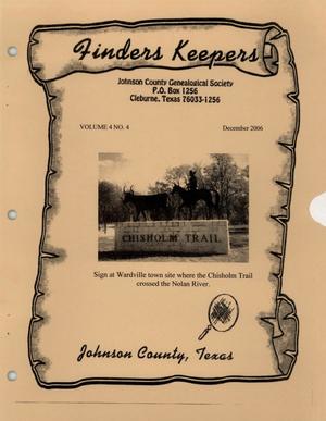Primary view of object titled 'Finders Keepers, Volume 4, Number 4, December 2006'.
