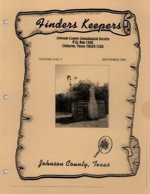 Primary view of object titled 'Finders Keepers, Volume 4, Number 3, September 2006'.