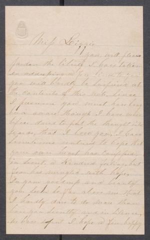 [Letter from J.F. Powers to Lizzie Johnson, undated]