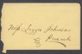 Thumbnail image of item number 3 in: '[Note from Marsh Glenn to Lizzie Johnson]'.