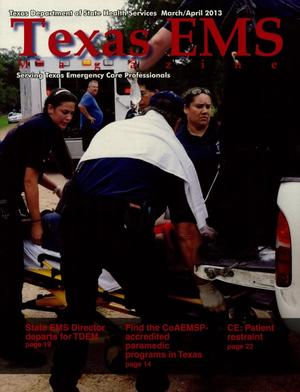 Primary view of object titled 'Texas EMS Magazine, Volume 34, Number 2, March/April 2013'.