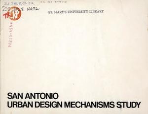 San Antonio Urban Design Mechanisms Study