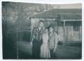 Thumbnail image of item number 1 in: '[Roger Cook, Muriel June, and Jimmy Perdue by a House]'.