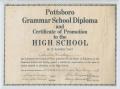 Thumbnail image of item number 1 in: '[Charles Dickey Grammar School Diploma]'.