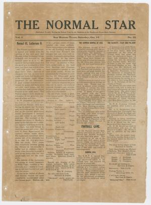 The Normal Star (San Marcos, Tex.), Vol. 4, Ed. 1 Saturday, October 16, 1915