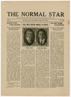 The Normal Star (San Marcos, Tex.), Vol. 6, Ed. 1 Friday, March 30, 1917