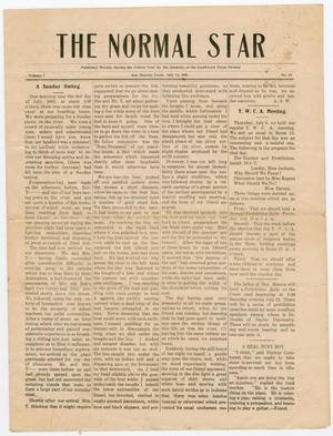 Primary view of object titled 'Normal Star (San Marcos, Tex.), Vol. 1, Ed. 1 Friday, July 14, 1911'.