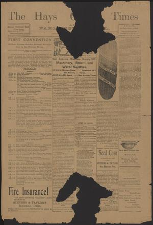 Primary view of object titled 'The Hays County Times And Farmers' Journal. (San Marcos, Tex.), Ed. 1 Friday, January 23, 1903'.