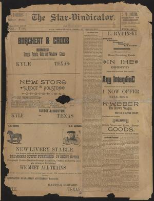 Primary view of object titled 'The Star-Vindicator. (Kyle, Tex.), Ed. 1 Friday, October 22, 1897'.