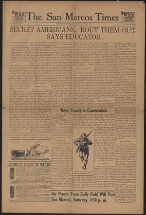 The San Marcos Times (San Marcos, Tex.), Vol. 7, No. 151, Ed. 1 Wednesday, April 3, 1918