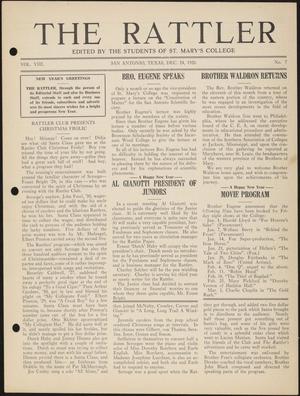 The Rattler (San Antonio, Tex.), Vol. 8, No. 7, Ed. 1 Friday, December 24, 1926