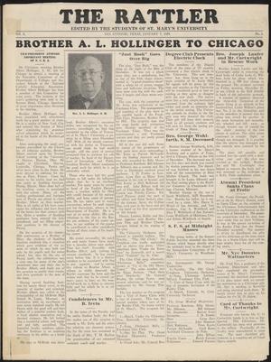 The Rattler (San Antonio, Tex.), Vol. 10, No. 6, Ed. 1 Monday, January 7, 1929
