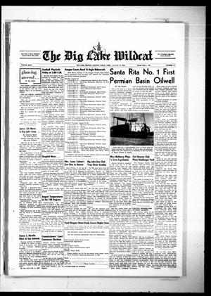 Primary view of object titled 'The Big Lake Wildcat (Big Lake, Tex.), Vol. 44, No. 33, Ed. 1 Thursday, August 14, 1969'.