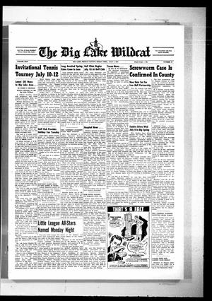 Primary view of object titled 'The Big Lake Wildcat (Big Lake, Tex.), Vol. 42, No. 27, Ed. 1 Thursday, July 6, 1967'.
