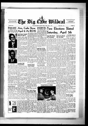 Primary view of object titled 'The Big Lake Wildcat (Big Lake, Tex.), Vol. 44, No. 14, Ed. 1 Thursday, April 3, 1969'.