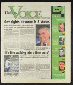 Primary view of object titled 'Dallas Voice (Dallas, Tex.), Vol. 17, No. 48, Ed. 1 Friday, March 30, 2001'.