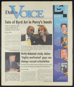 Primary view of object titled 'Dallas Voice (Dallas, Tex.), Vol. 18, No. 2, Ed. 1 Friday, May 11, 2001'.