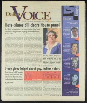 Primary view of object titled 'Dallas Voice (Dallas, Tex.), Vol. 17, No. 43, Ed. 1 Friday, February 23, 2001'.