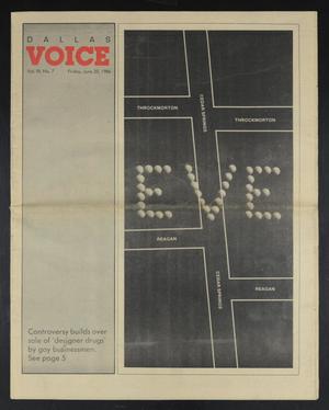 Primary view of object titled 'Dallas Voice (Dallas, Tex.), Vol. 3, No. 7, Ed. 1 Friday, June 20, 1986'.