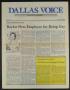 Thumbnail image of item number 1 in: 'Dallas Voice (Dallas, Tex.), Vol. 1, No. 2, Ed. 1 Friday, May 18, 1984'.