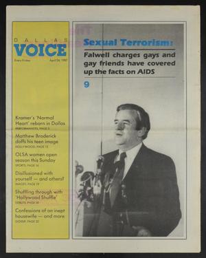 Primary view of object titled 'Dallas Voice (Dallas, Tex.), Vol. 3, No. 51, Ed. 1 Friday, April 24, 1987'.