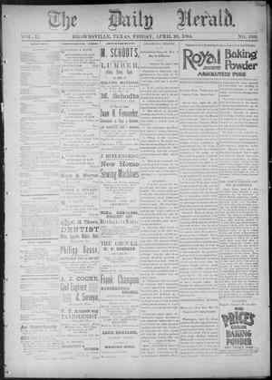 The Daily Herald (Brownsville, Tex.), Vol. 2, No. 240, Ed. 1, Friday, April 20, 1894