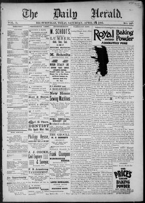 The Daily Herald (Brownsville, Tex.), Vol. 2, No. 247, Ed. 1, Saturday, April 28, 1894