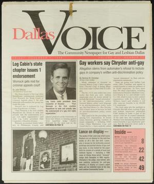 Primary view of object titled 'Dallas Voice (Dallas, Tex.), Vol. 13, No. 27, Ed. 1 Friday, November 1, 1996'.