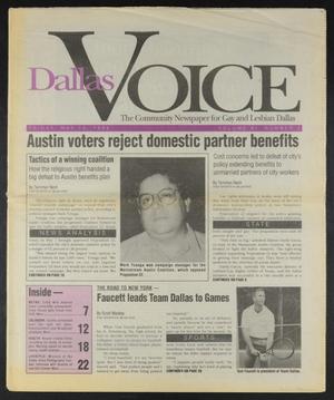 Primary view of object titled 'Dallas Voice (Dallas, Tex.), Vol. 11, No. 2, Ed. 1 Friday, May 13, 1994'.