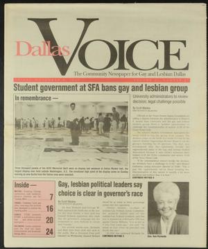Primary view of object titled 'Dallas Voice (Dallas, Tex.), Vol. 11, No. 27, Ed. 1 Friday, November 4, 1994'.