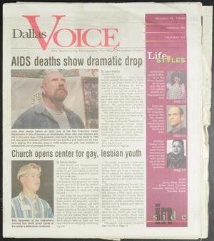 Primary view of object titled 'Dallas Voice (Dallas, Tex.), Vol. 15, No. 24, Ed. 1 Friday, October 9, 1998'.