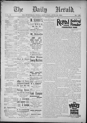 The Daily Herald (Brownsville, Tex.), Vol. 2, No. 292, Ed. 1, Saturday, June 16, 1894