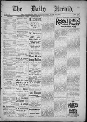 The Daily Herald (Brownsville, Tex.), Vol. 2, No. 298, Ed. 1, Saturday, June 23, 1894