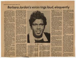 Primary view of object titled '[Barbara Jordan Scrapbook, June - October, 1965]'.