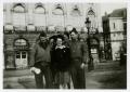 Photograph: [Photograph of Soldiers and Woman in City]