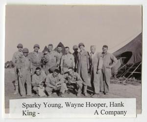 [Photograph of Sparky Young, Wayne Hooper, Hank King, and Others]
