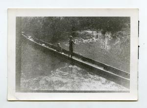 [Photograph of Children in Canal]
