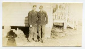 Primary view of object titled '[Photograph of Soldiers at Camp Barkeley]'.